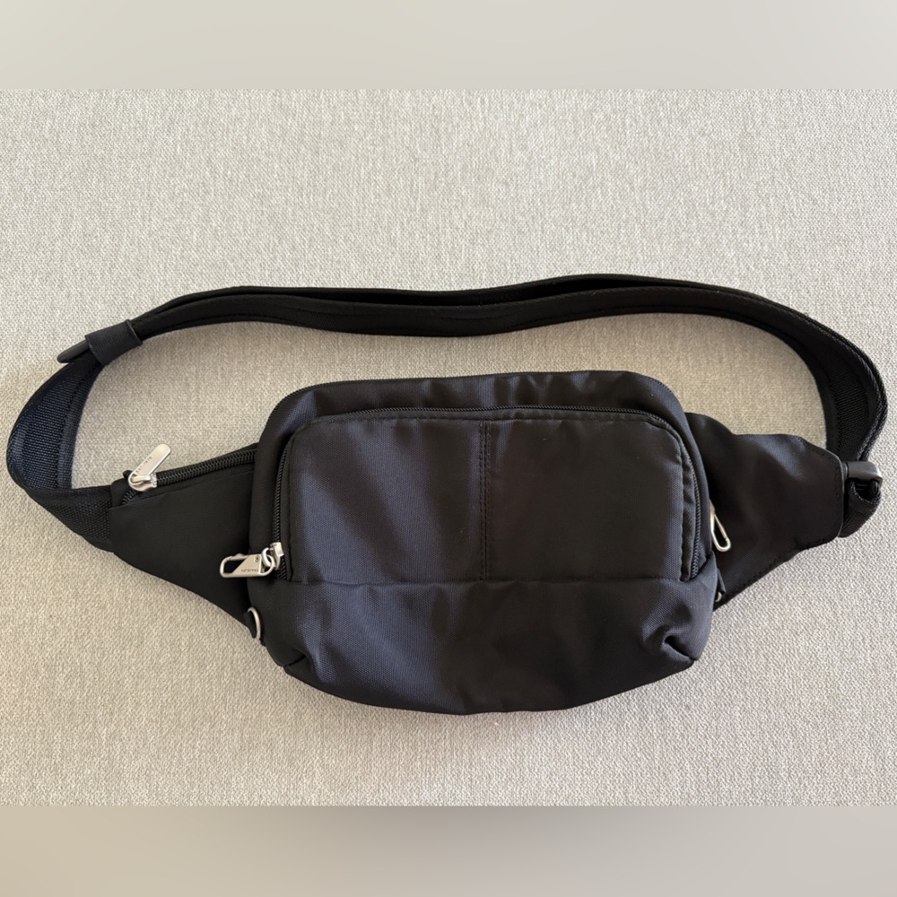 Travelon Black Belt Bag for Men & Women